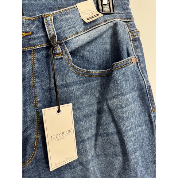 Judy Blue Womens 14W Blue High Waist Skinny Fit Stretch Jeans Classic Clean Look - Picture 4 of 4